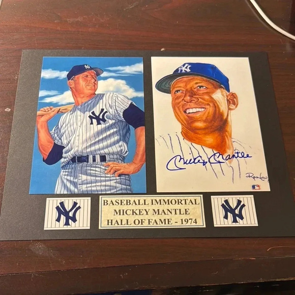Other - Mickey Mantle Hall of Fame 1974 Plaque